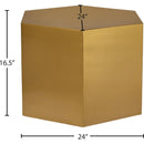  Meridian Hexagon Gold Iron Coffee Table IMAGE 8