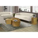  Meridian Hexagon Gold Iron 3 pc Modular Coffee Table IMAGE 2