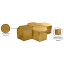  Meridian Hexagon Gold Iron 4 pc Modular Coffee Table IMAGE 4