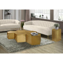  Meridian Hexagon Gold Iron 5 pc Modular Coffee Table IMAGE 2