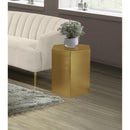  Meridian Hexagon Gold Iron End / Side Table IMAGE 2