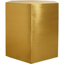  Meridian Hexagon Gold Iron End / Side Table IMAGE 6