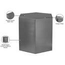  Meridian Hexagon Chrome Iron End / Side Table IMAGE 10