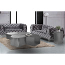  Meridian Hexagon Chrome Iron End / Side Table IMAGE 11