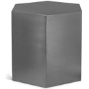  Meridian Hexagon Chrome Iron End / Side Table IMAGE 1