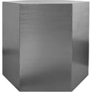  Meridian Hexagon Chrome Iron End / Side Table IMAGE 3