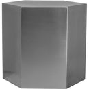  Meridian Hexagon Chrome Iron End / Side Table IMAGE 4