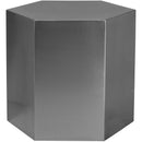  Meridian Hexagon Chrome Iron End / Side Table IMAGE 5