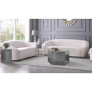  Meridian Hexagon Chrome Iron Coffee Table IMAGE 2