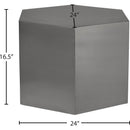  Meridian Hexagon Chrome Iron Coffee Table IMAGE 8