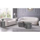  Meridian Hexagon Chrome Iron 2 pc Modular Coffee Table IMAGE 2