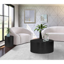  Meridian Cylinder Black Iron End / Side Table IMAGE 7