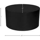  Meridian Cylinder Black Iron Coffee Table IMAGE 5