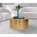  Meridian Cylinder Gold Iron Coffee Table IMAGE 2