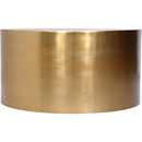  Meridian Cylinder Gold Iron Coffee Table IMAGE 3