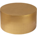  Meridian Cylinder Gold Iron Coffee Table IMAGE 4
