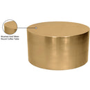  Meridian Cylinder Gold Iron Coffee Table IMAGE 7