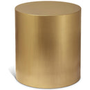  Meridian Cylinder Gold Iron End / Side Table IMAGE 1