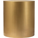  Meridian Cylinder Gold Iron End / Side Table IMAGE 3