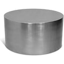  Meridian Cylinder Chrome Iron Coffee Table IMAGE 1