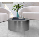 Meridian Cylinder Chrome Iron Coffee Table IMAGE 2