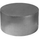  Meridian Cylinder Chrome Iron Coffee Table IMAGE 4