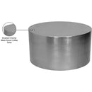  Meridian Cylinder Chrome Iron Coffee Table IMAGE 6