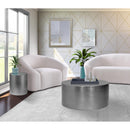  Meridian Cylinder Chrome Iron Coffee Table IMAGE 7