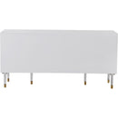 Meridian Jive White Lacquer Finish, Birch Wood And Acrylic Sideboard / Buffet IMAGE 6