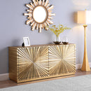  Meridian Golda Gold Wood Sideboard / Buffet IMAGE 2