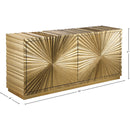  Meridian Golda Gold Wood Sideboard / Buffet IMAGE 8