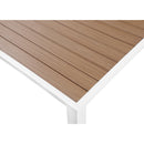  Meridian Nizuc 77" / 100.5" Brown Aluminum Outdoor Patio Extendable Dining Table IMAGE 10