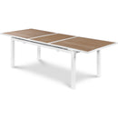  Meridian Nizuc 77" / 100.5" Brown Aluminum Outdoor Patio Extendable Dining Table IMAGE 1