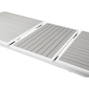  Meridian Nizuc 77" / 100.5" Grey Aluminum Outdoor Patio Extendable Dining Table IMAGE 9