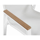  Meridian Nizuc White Mesh Water Resistant Fabric Outdoor Patio Dining Arm Chair IMAGE 6