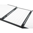  Meridian Nizuc 77" / 100.5" White Aluminum Outdoor Patio Extendable Dining Table IMAGE 9
