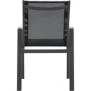  Meridian Nizuc Black Mesh Water Resistant Fabric Outdoor Patio Dining Arm Chair IMAGE 3