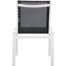  Meridian Nizuc Black Mesh Water Resistant Fabric Outdoor Patio Dining Chair IMAGE 3