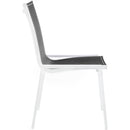  Meridian Nizuc Black Mesh Water Resistant Fabric Outdoor Patio Dining Chair IMAGE 5