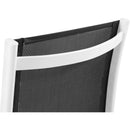  Meridian Nizuc Black Mesh Water Resistant Fabric Outdoor Patio Dining Chair IMAGE 6