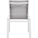  Meridian Nizuc Grey Mesh Water Resistant Fabric Outdoor Patio Dining Chair IMAGE 3