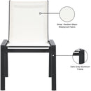  Meridian Nizuc White Mesh Water Resistant Fabric Outdoor Patio Dining Chair IMAGE 8