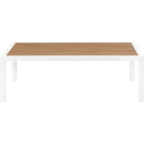  Meridian Nizuc Brown Aluminum Outdoor Patio Coffee Table IMAGE 3