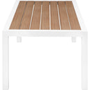  Meridian Nizuc Brown Aluminum Outdoor Patio Coffee Table IMAGE 4