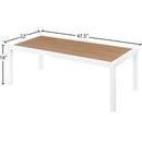  Meridian Nizuc Brown Aluminum Outdoor Patio Coffee Table IMAGE 6