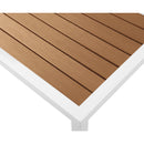  Meridian Nizuc Brown Aluminum Outdoor Patio End Table IMAGE 5