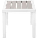  Meridian Nizuc Grey Aluminum Outdoor Patio End Table IMAGE 4