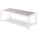  Meridian Nizuc Grey Aluminum Outdoor Patio Coffee Table IMAGE 1