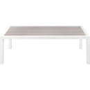 Meridian Nizuc Grey Aluminum Outdoor Patio Coffee Table IMAGE 3