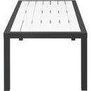  Meridian Nizuc White Aluminum Outdoor Patio Coffee Table IMAGE 4